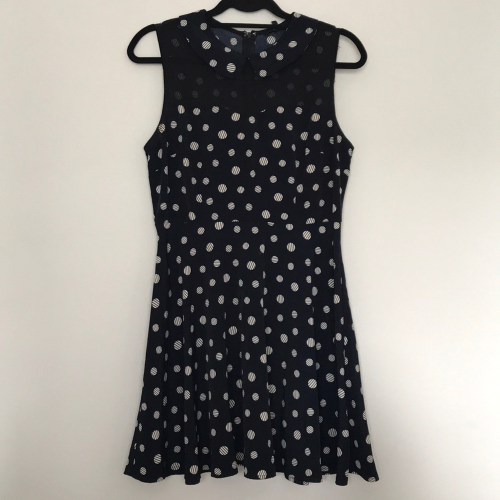 Navy Skater skirt dress